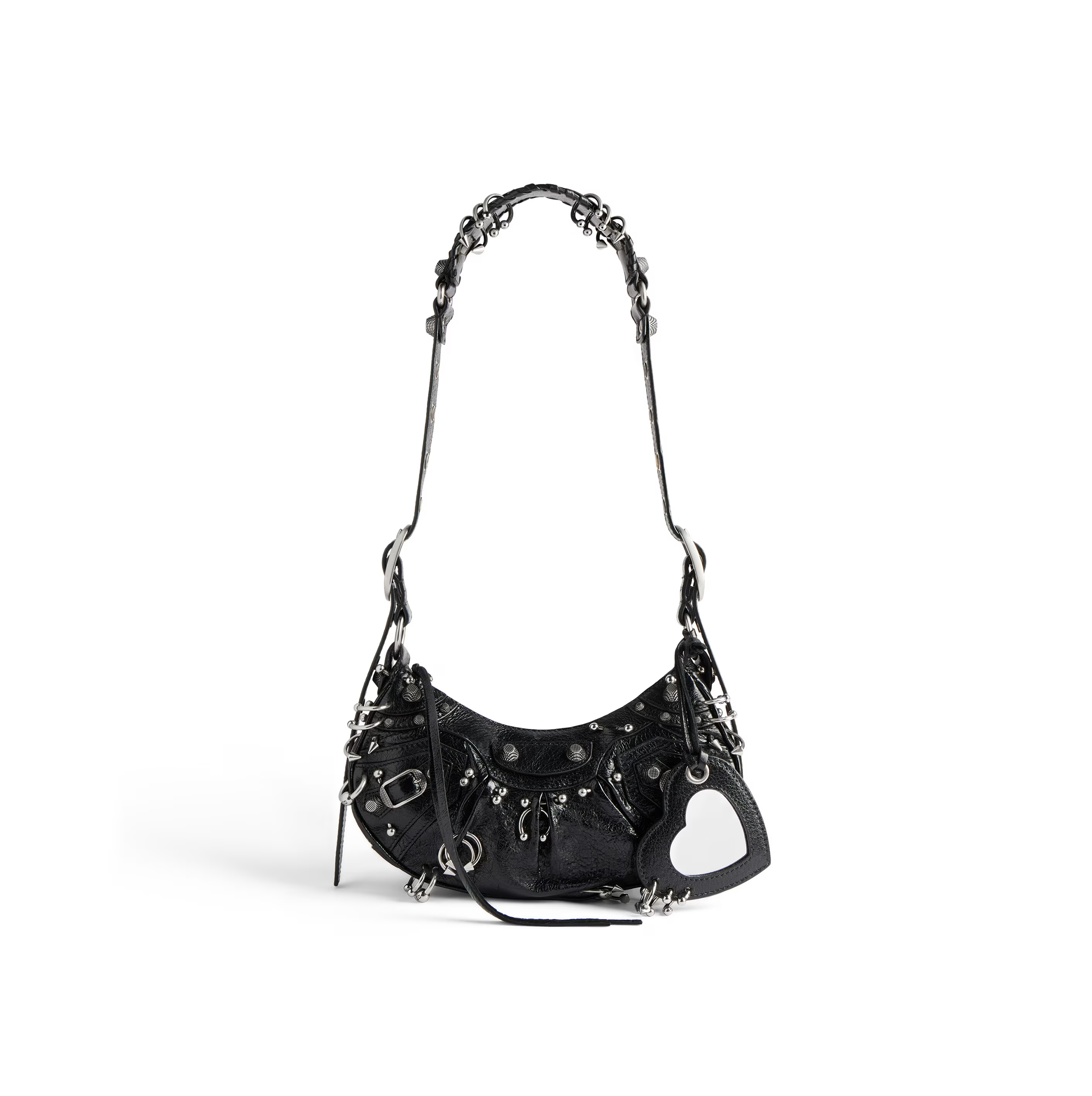 BALENCIAGA WOMEN'S LE CAGOLE SHOULDER BAG XS IN BLACK 671309210G81000 (25.9*16*9.9cm)